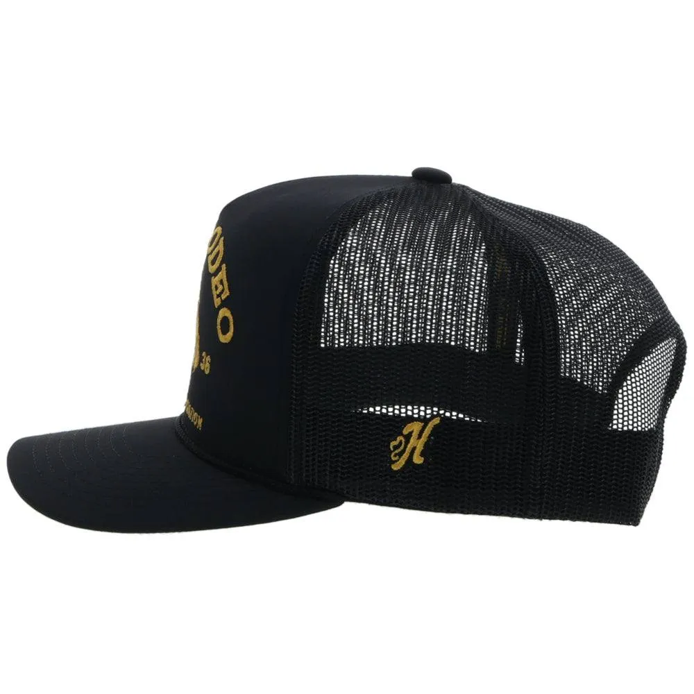 Black Hooey ProRodeo Hat with Gold Logo