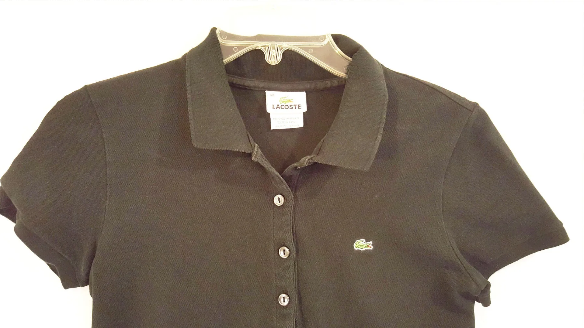 Black Lacoste Polo Shirt