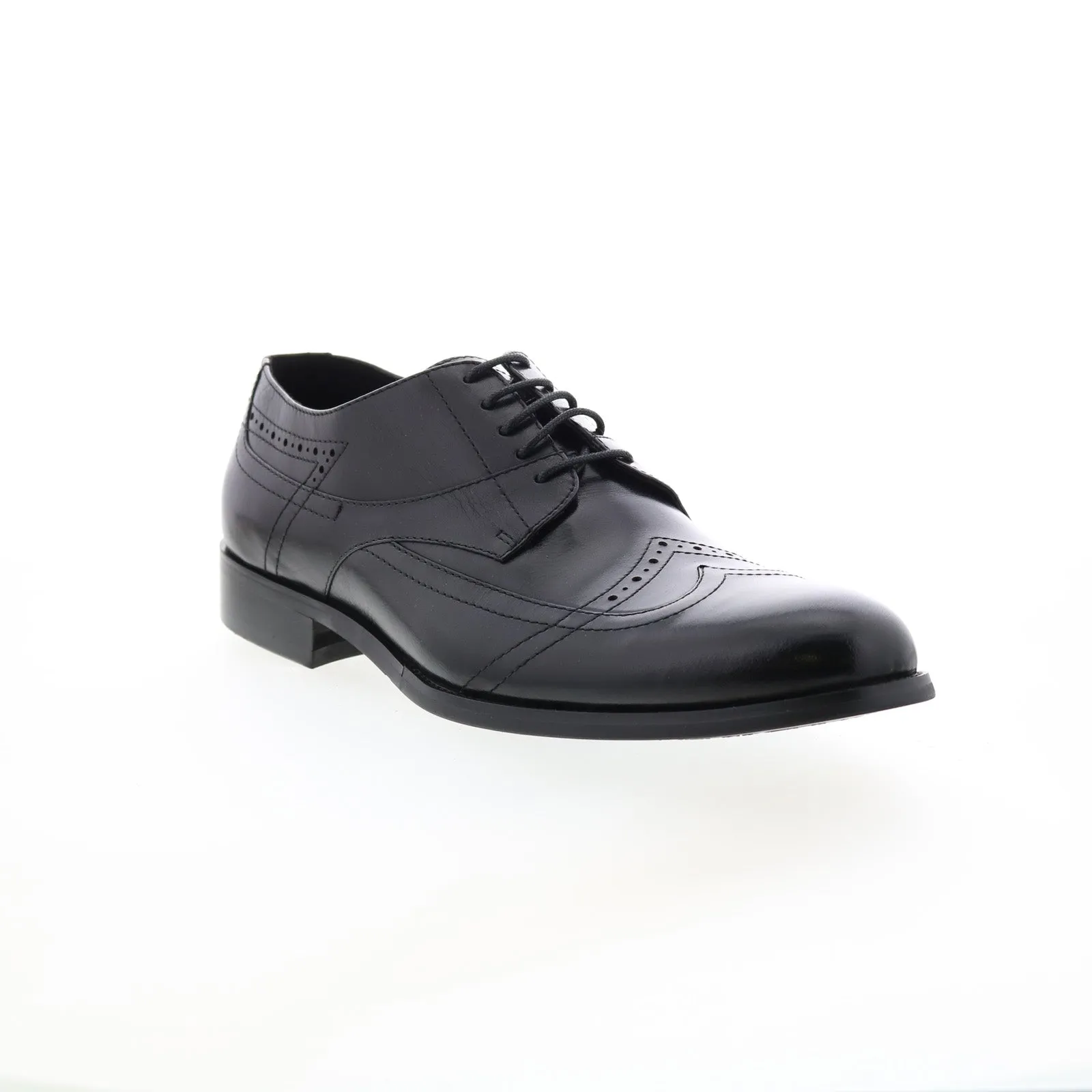 Black Men's Wingtip & Brogue Oxfords with Laces