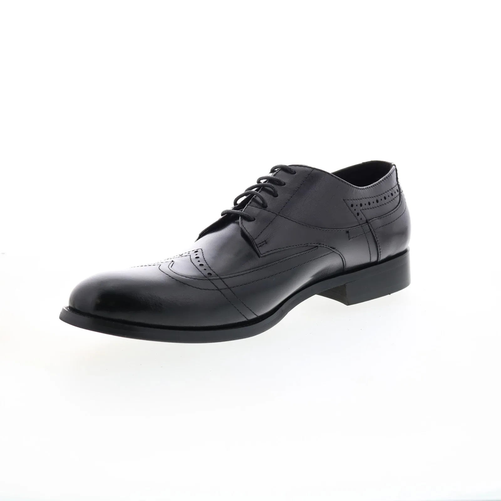 Black Men's Wingtip & Brogue Oxfords with Laces