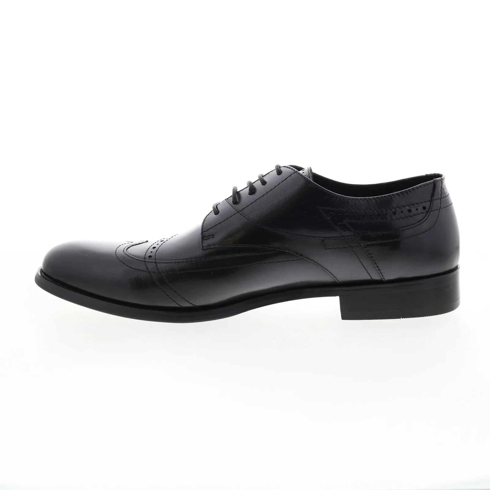 Black Men's Wingtip & Brogue Oxfords with Laces