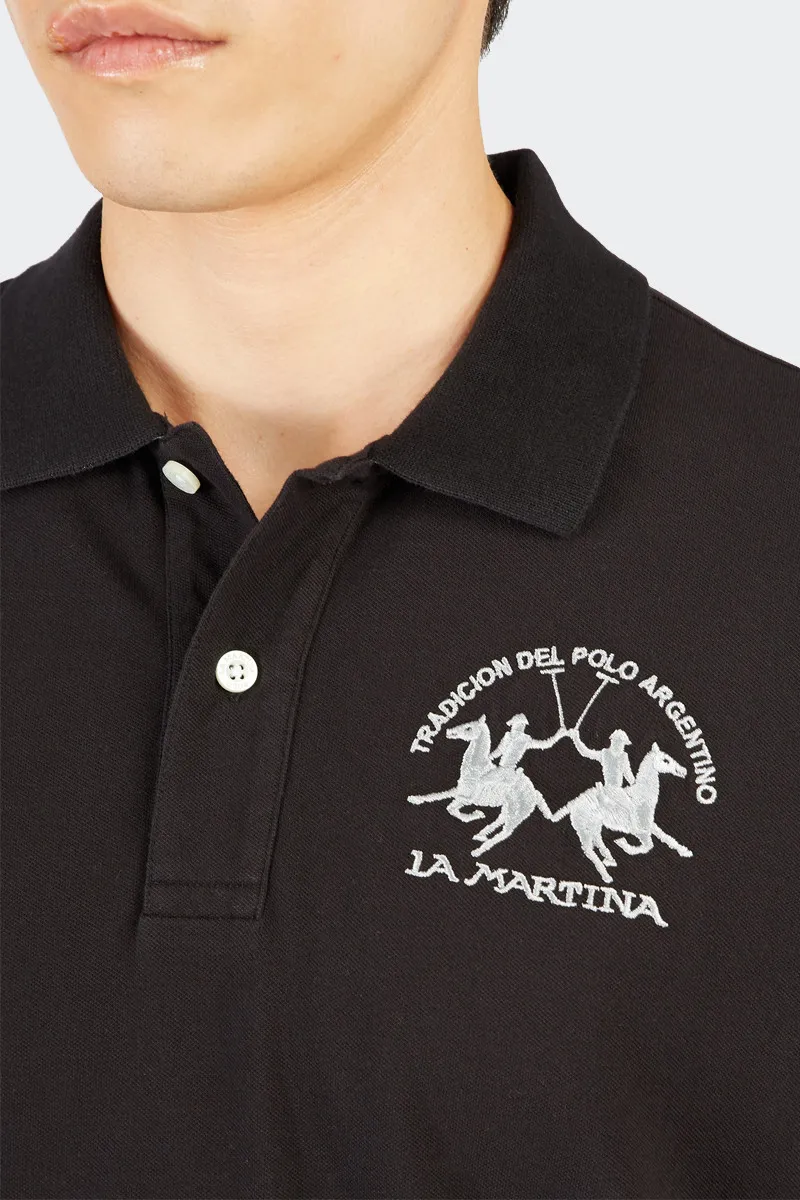 Black Miguel Regular Fit Polo