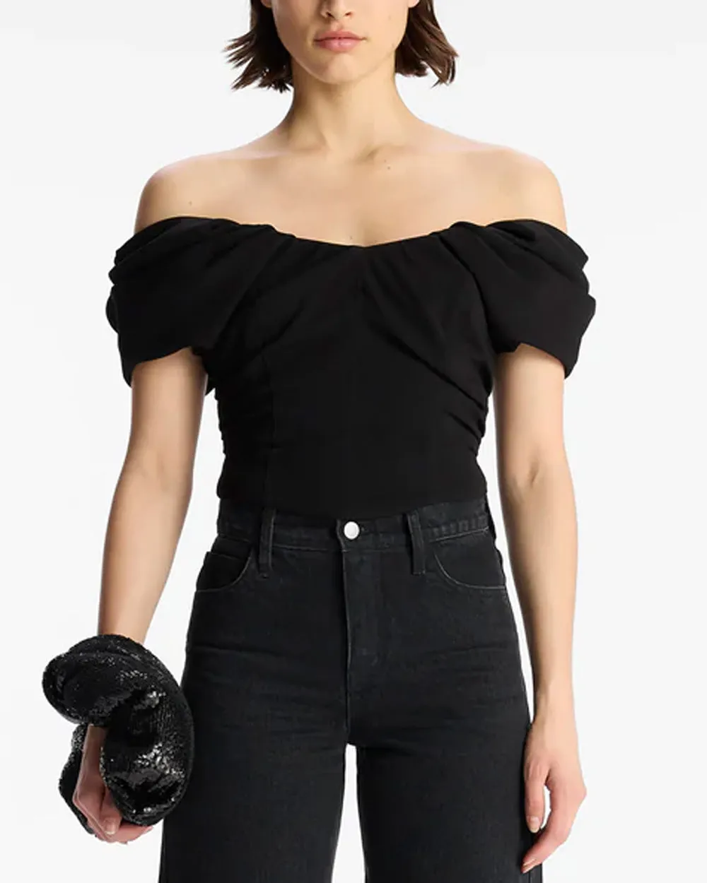 Black Off The Shoulder Nora Top