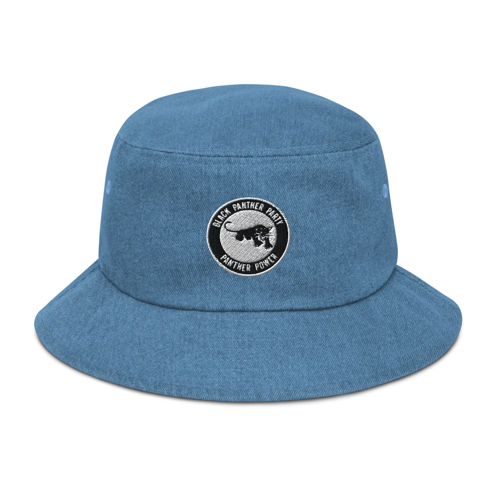 Black Panther Party Denim Bucket Hat