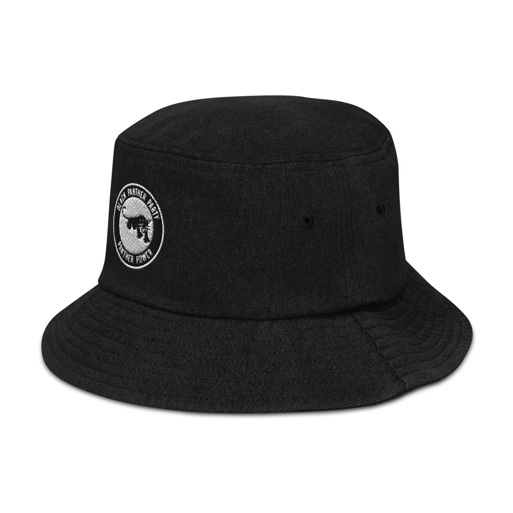 Black Panther Party Denim Bucket Hat