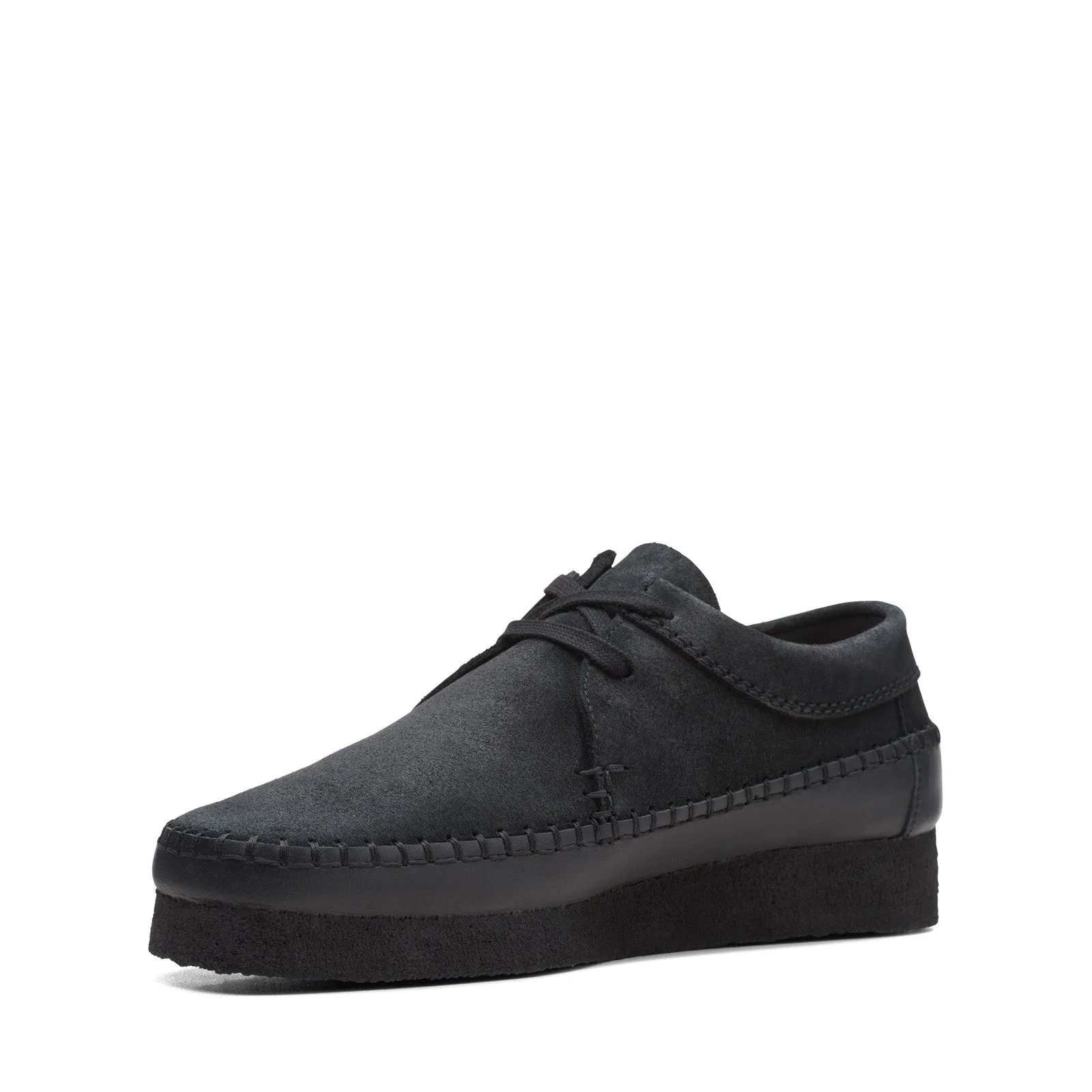 Black Suede Men's Casual Oxfords with Laces