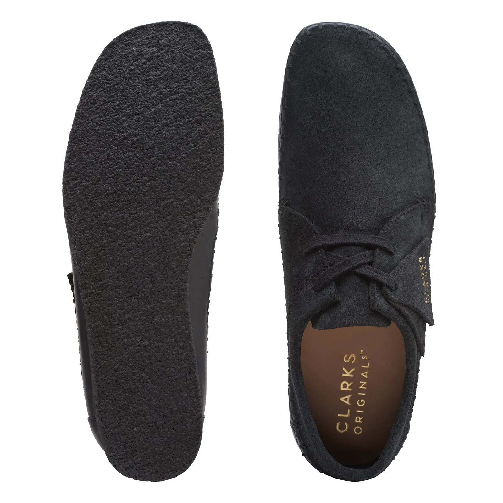 Black Suede Men's Casual Oxfords with Laces