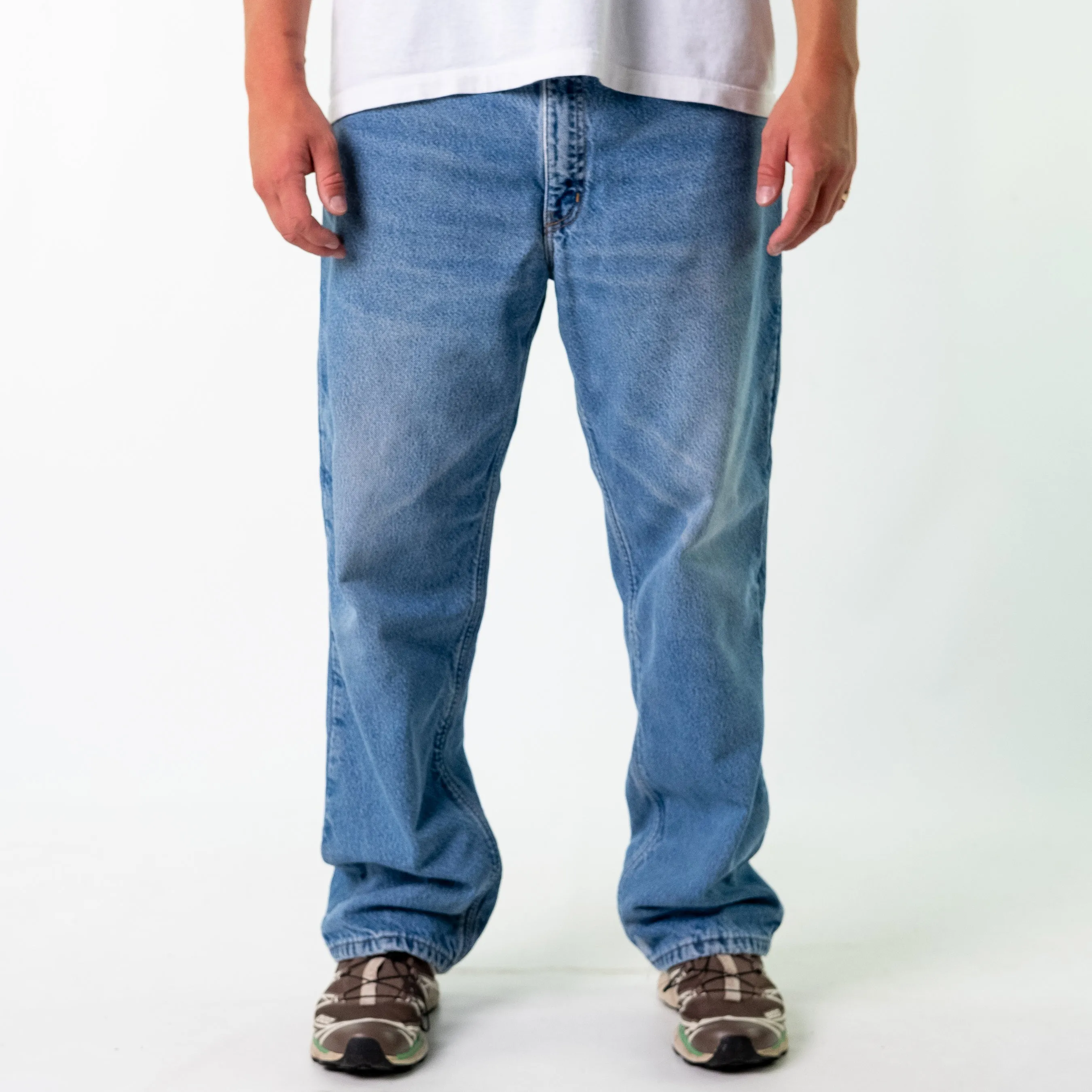 Blue 90s Carhartt Denim Jeans Baggy Pants (36x32)