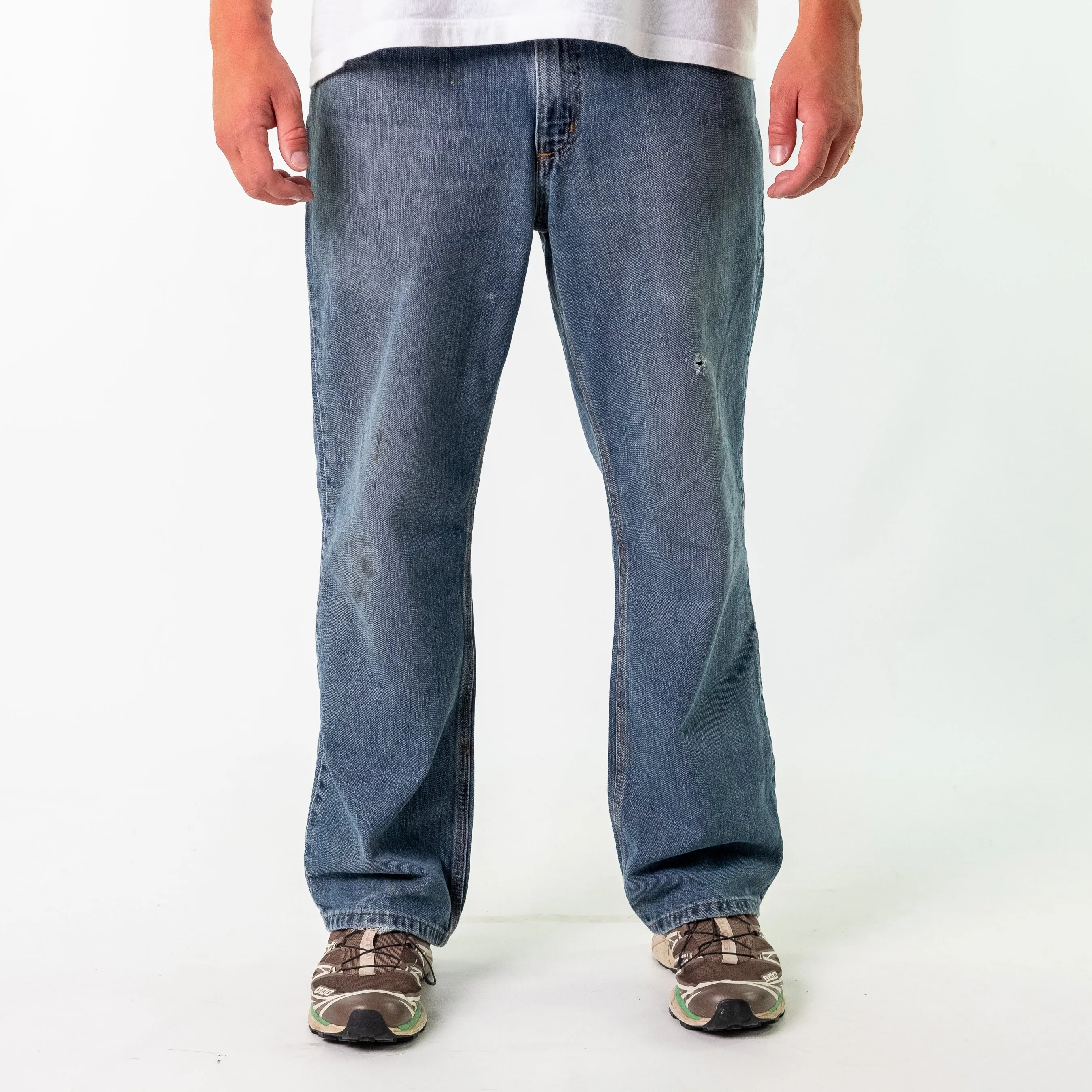 Blue y2ks Carhartt Denim Jeans Baggy Pants (34x30)