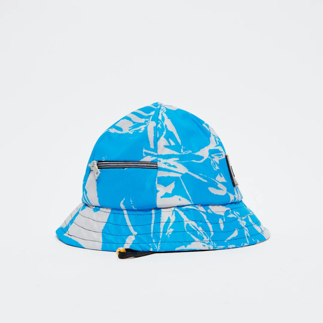 Bob Aries Arise - Crinkle Nylon Bell Bucket Hat (Blue)