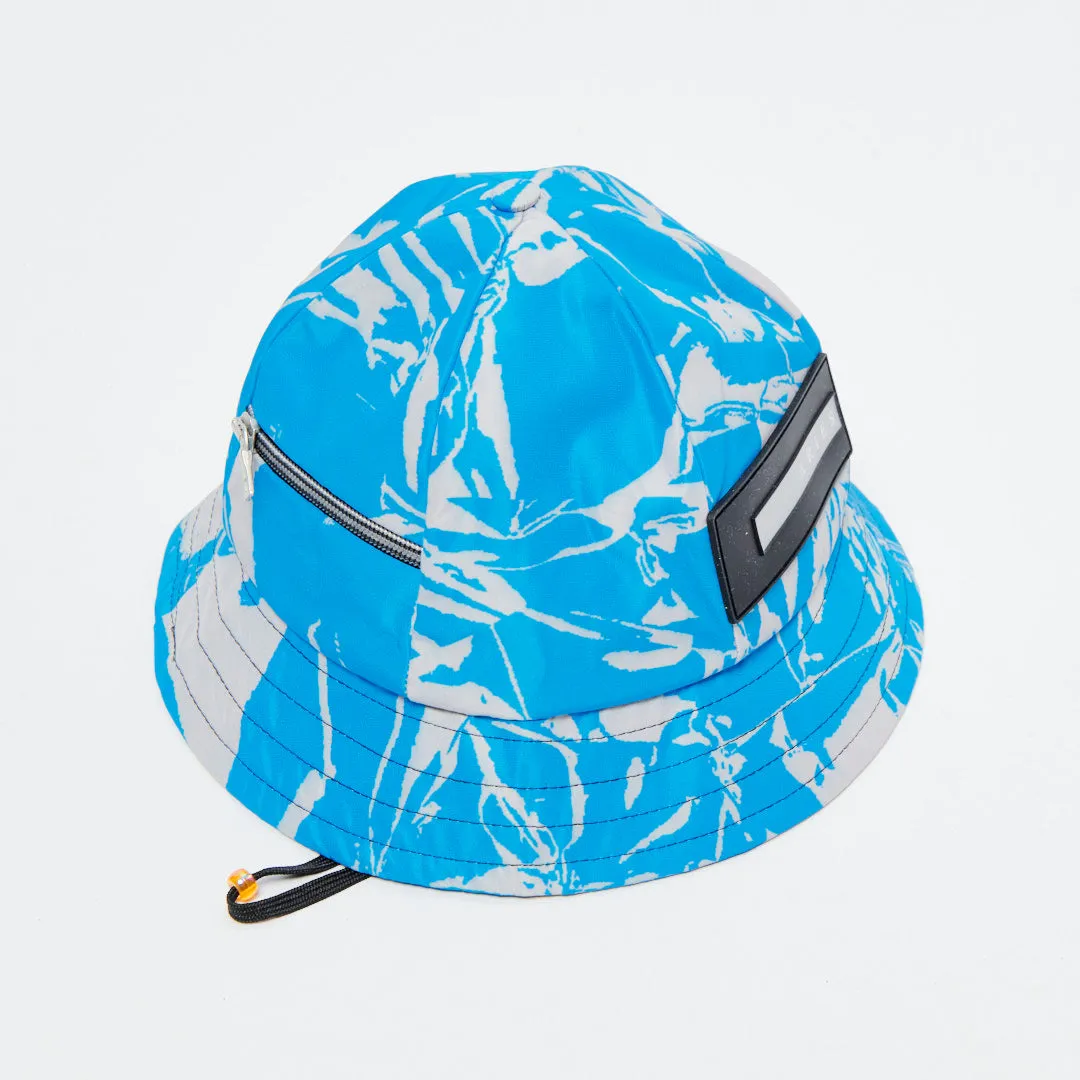 Bob Aries Arise - Crinkle Nylon Bell Bucket Hat (Blue)