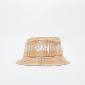 Bob Stüssy - Earth Plaid Basic Bucket Hat (Mustard)