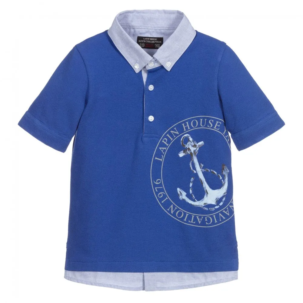 Boys Blue Polo Shirt 