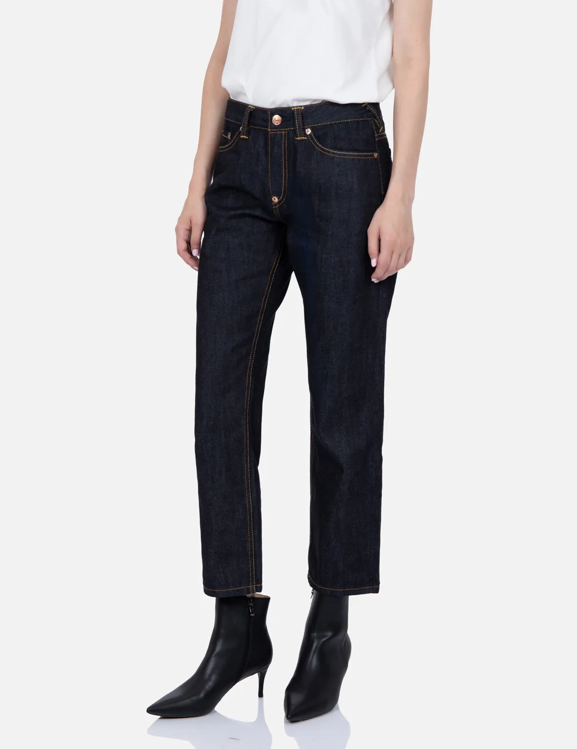 Brocade Daicock Insert Boyfriend Jeans