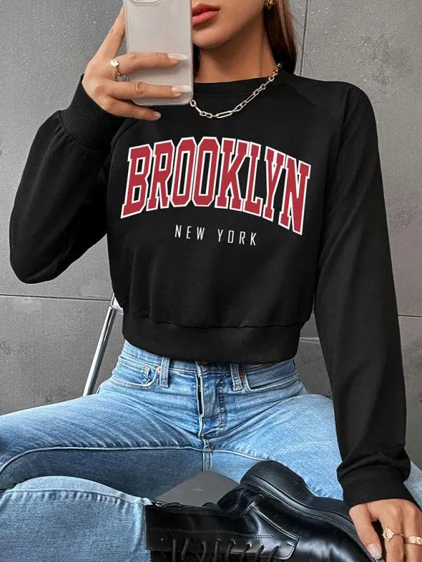 Brooklyn Women's Print Sweatshirt