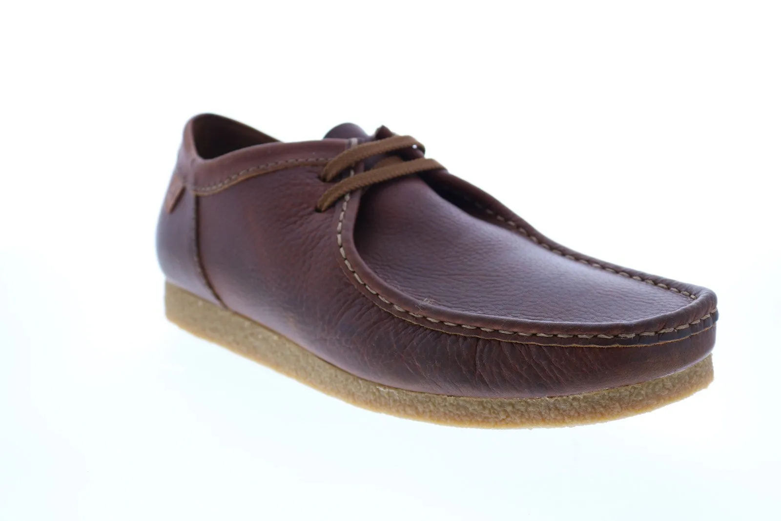 Brown Men's Oxford Shoes with Plain Toe