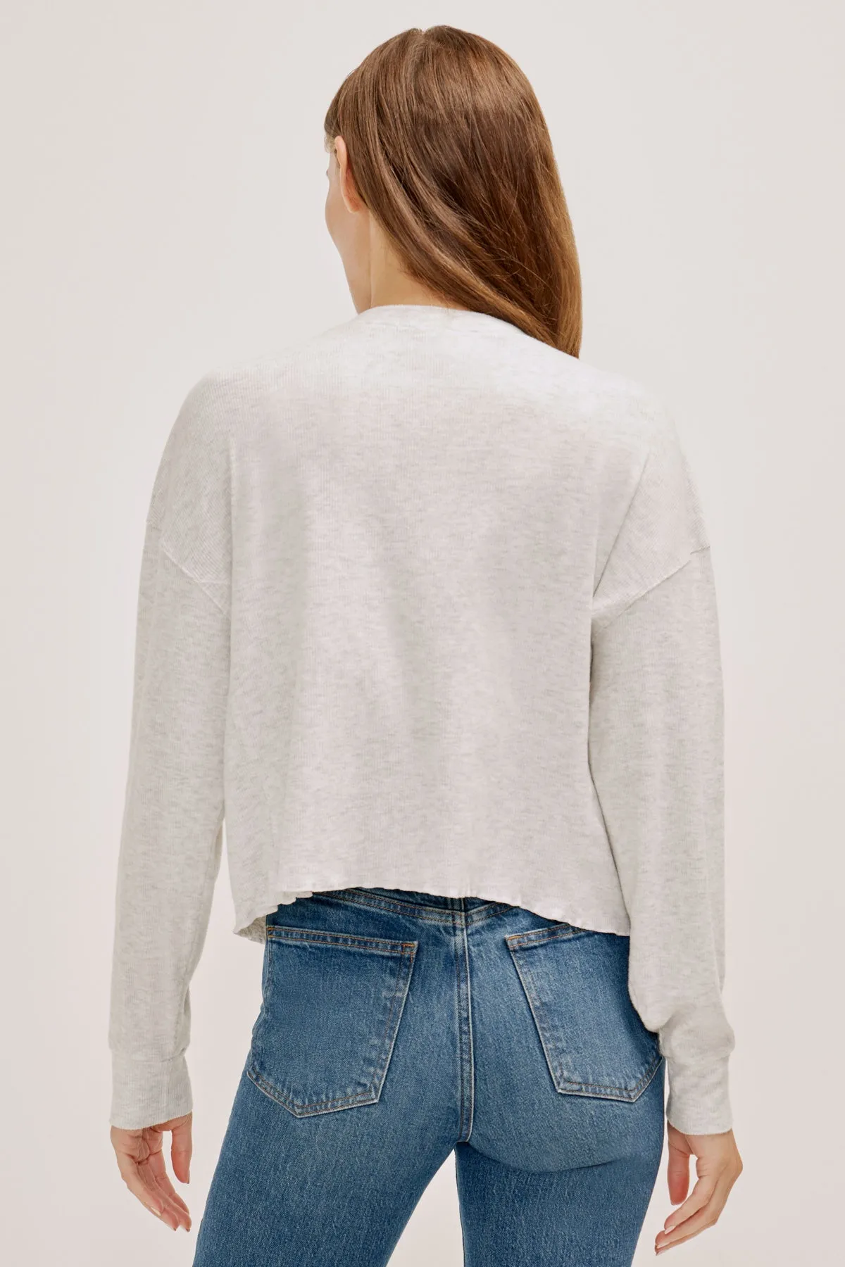 Brushed Drop Shoulder Long Sleeve Tee