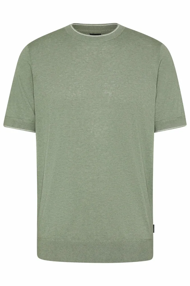 Bugatti 7200 SS Knit Polo Green