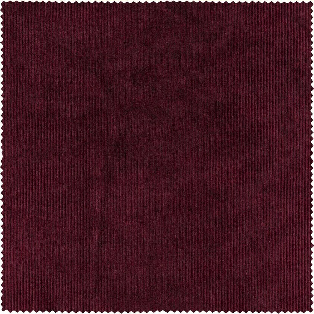 Burgundy Thick Ribbed Fabric