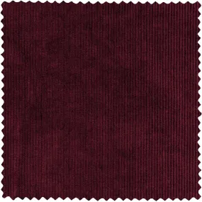 Burgundy Thick Ribbed Fabric