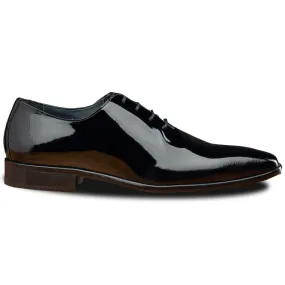 Calzoleria Toscana Dark Blue 4870 Patent Leather Oxfords