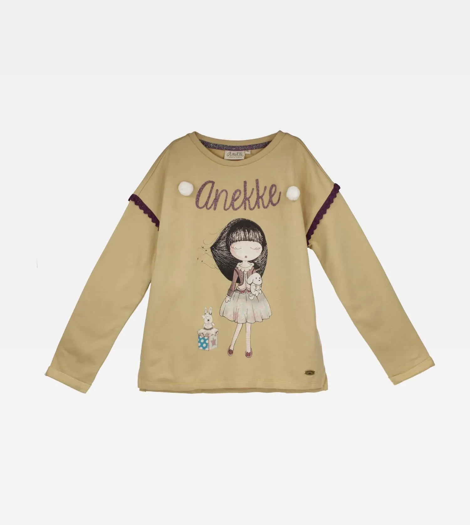 Camel sweatshirt frilly girl