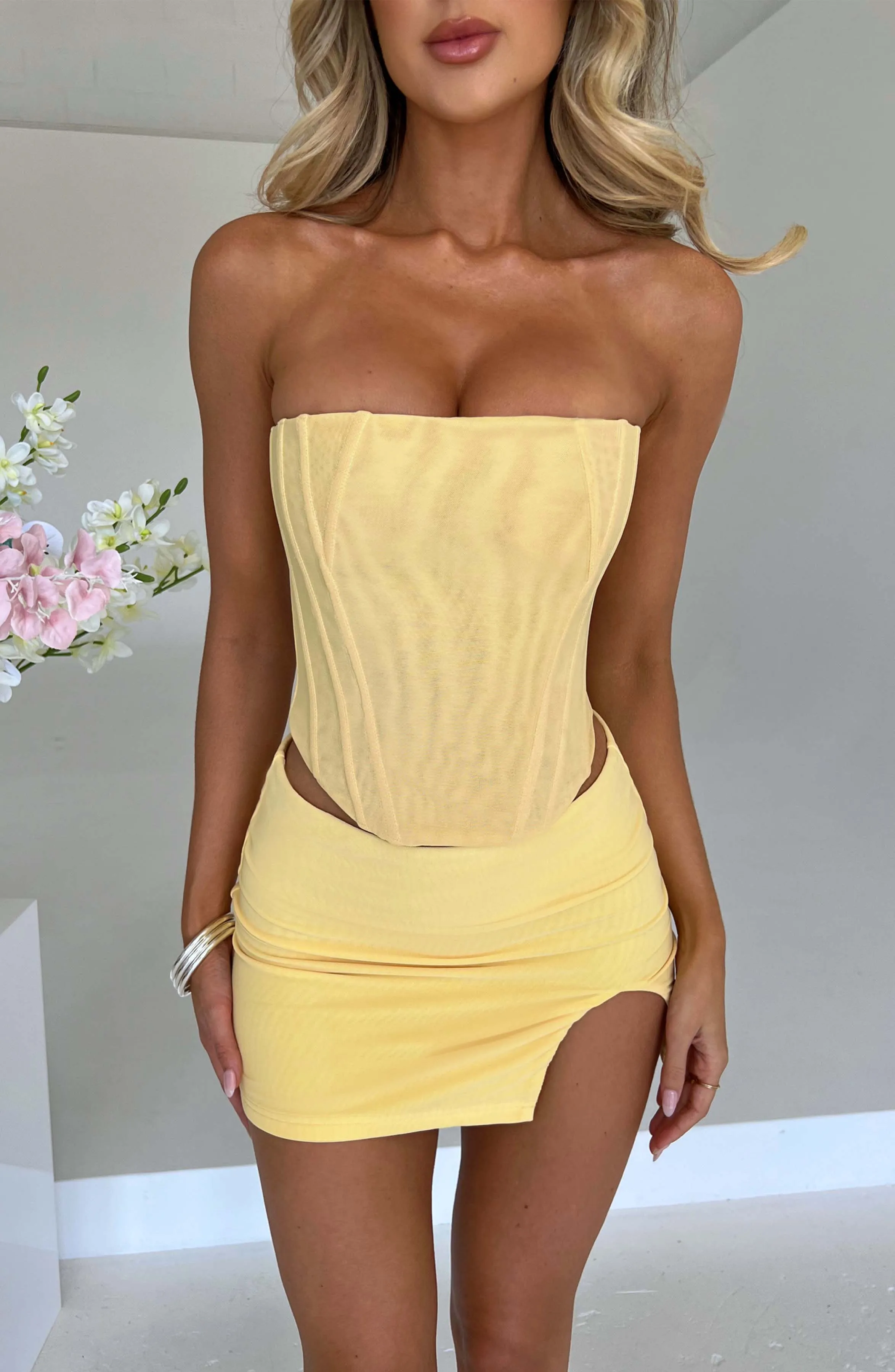 Yellow Cami Corset