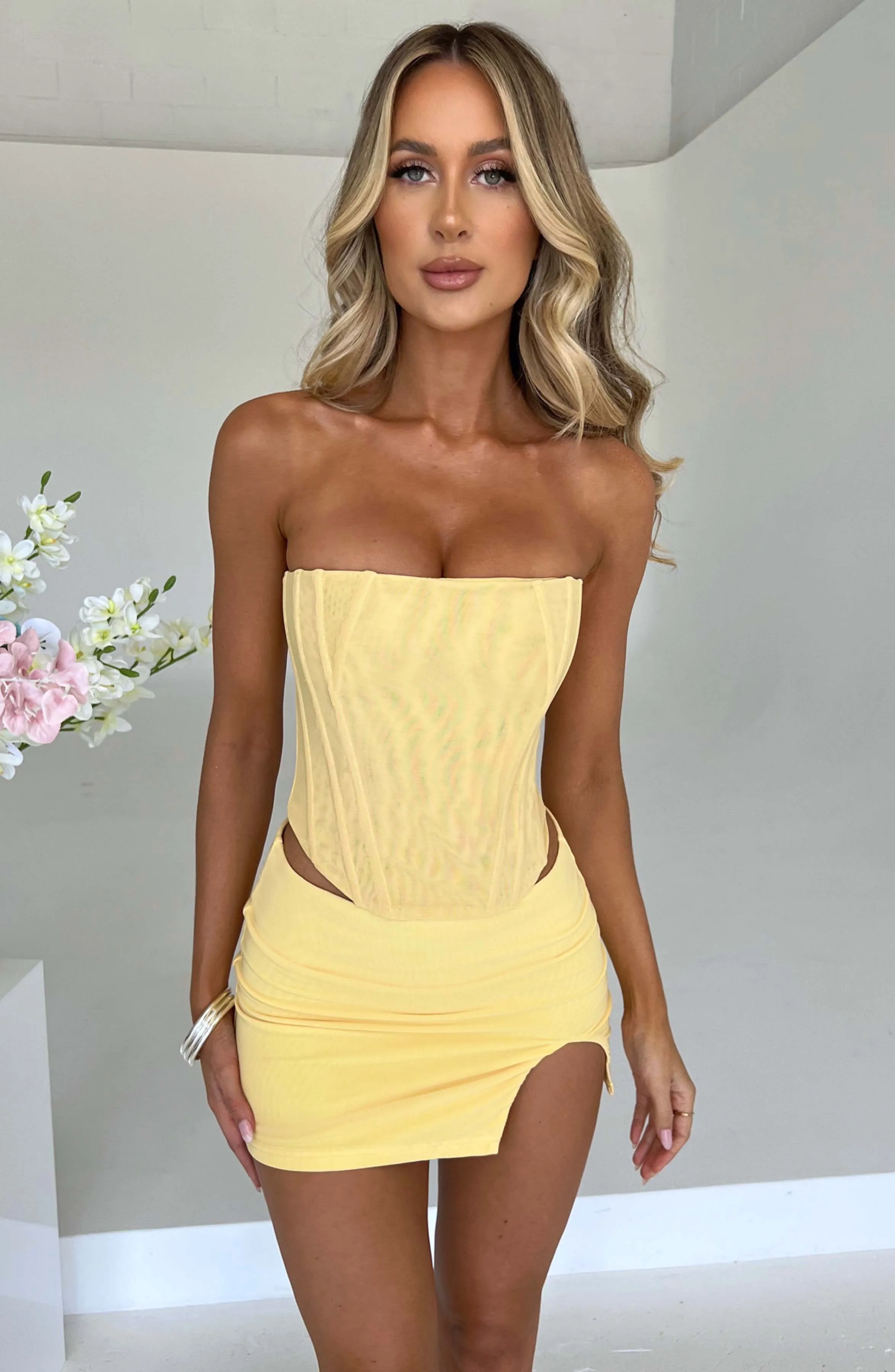 Yellow Cami Corset