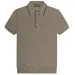 Canali Cotton Polo With Piping Beige