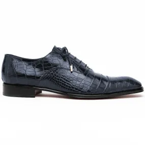 Caporicci Navy Alligator Oxfords 1114