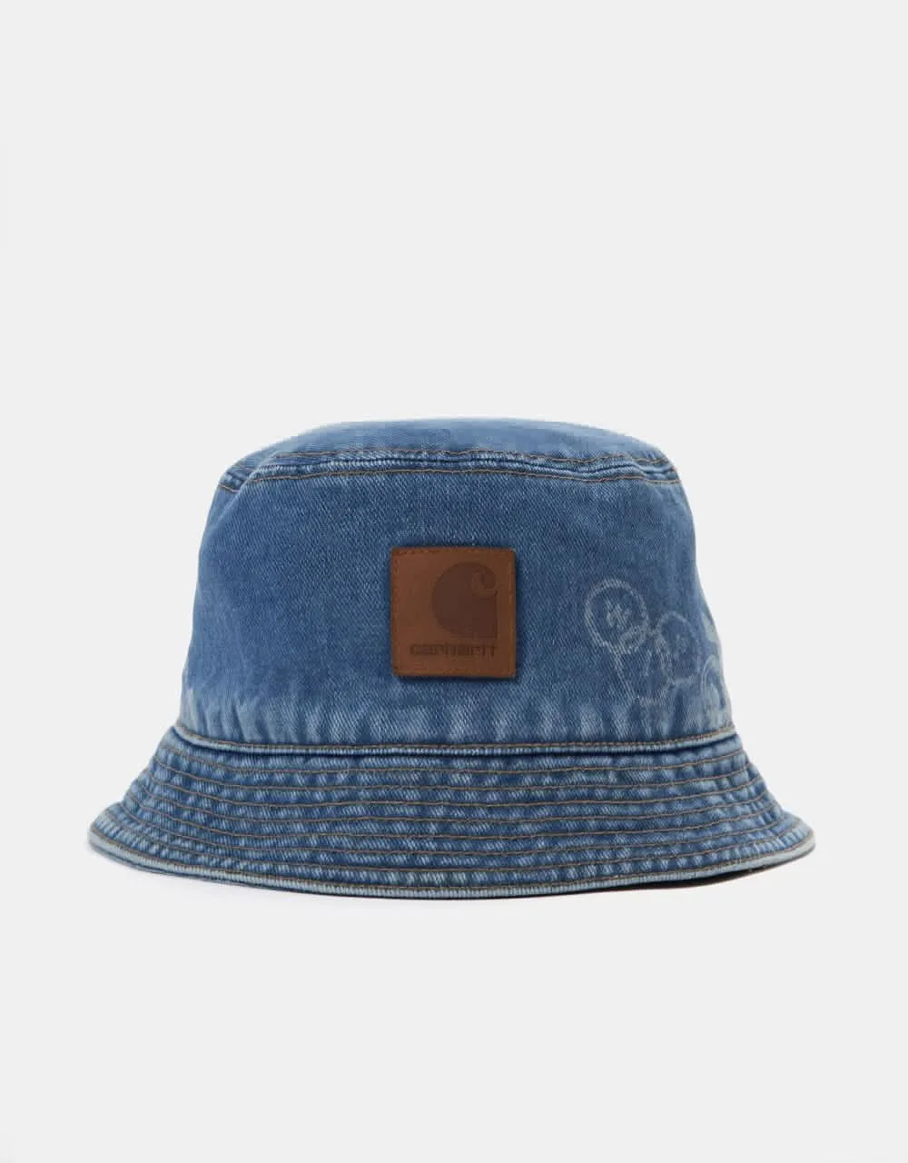 Carhartt WIP Stamp Bucket Hat - Stamp Print/ Blue