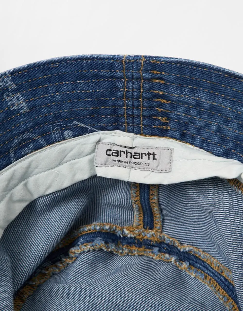 Carhartt WIP Stamp Bucket Hat - Stamp Print/ Blue