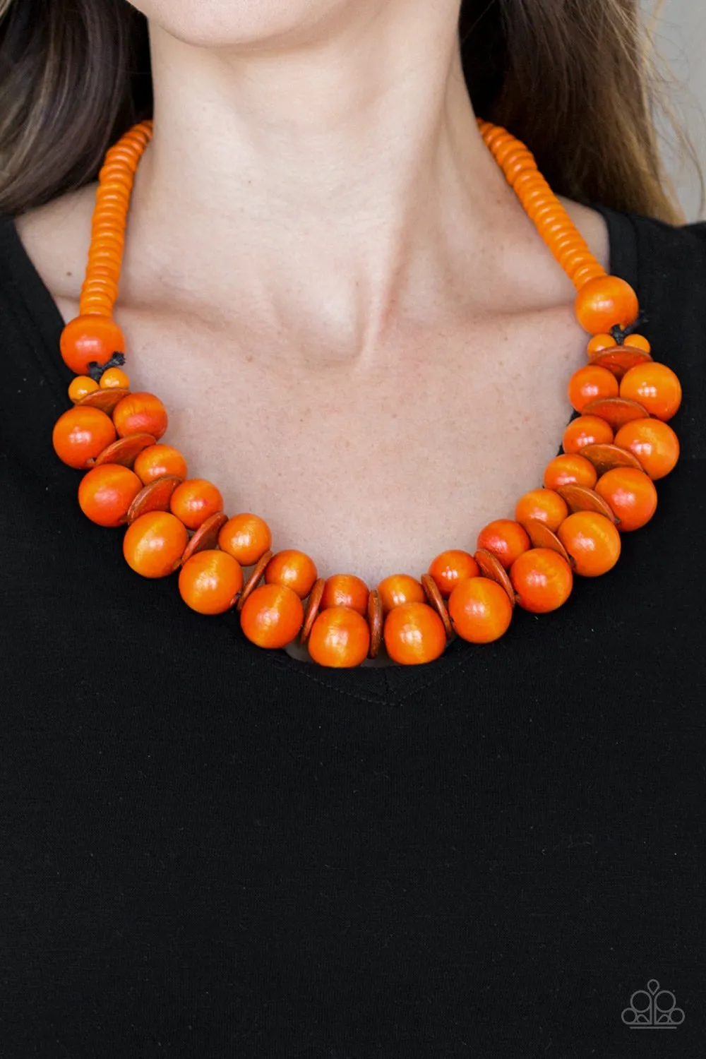 Caribbean Orange Necklace Cover Girl