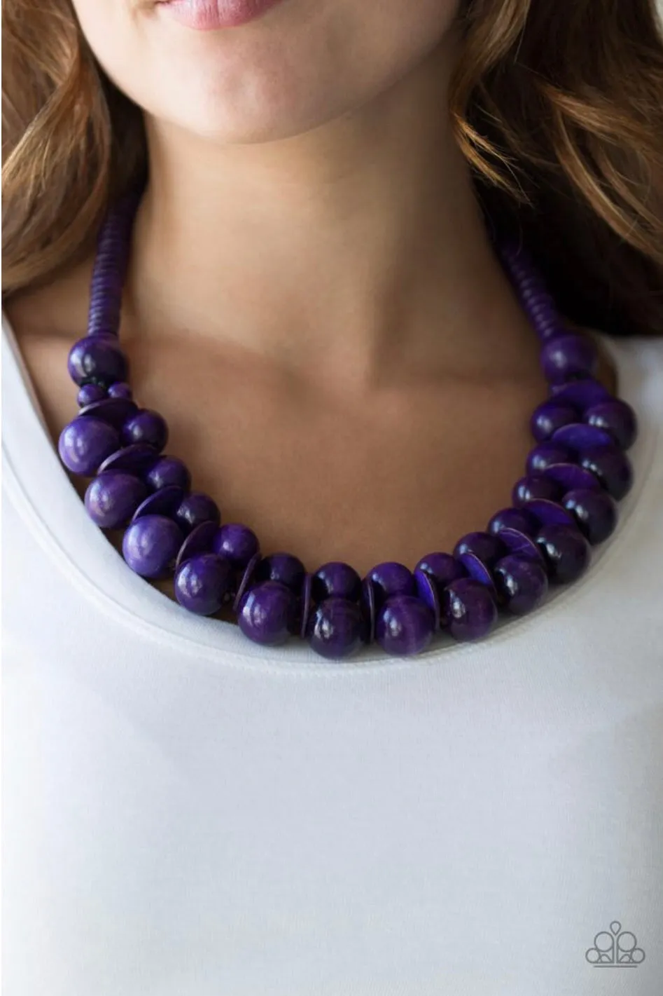 Caribbean Purple Necklace Cover Girl