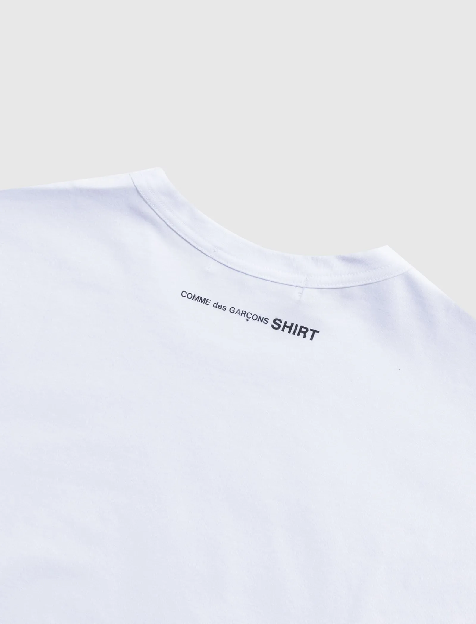 CDG SHIRT T-SHIRT   WHITE