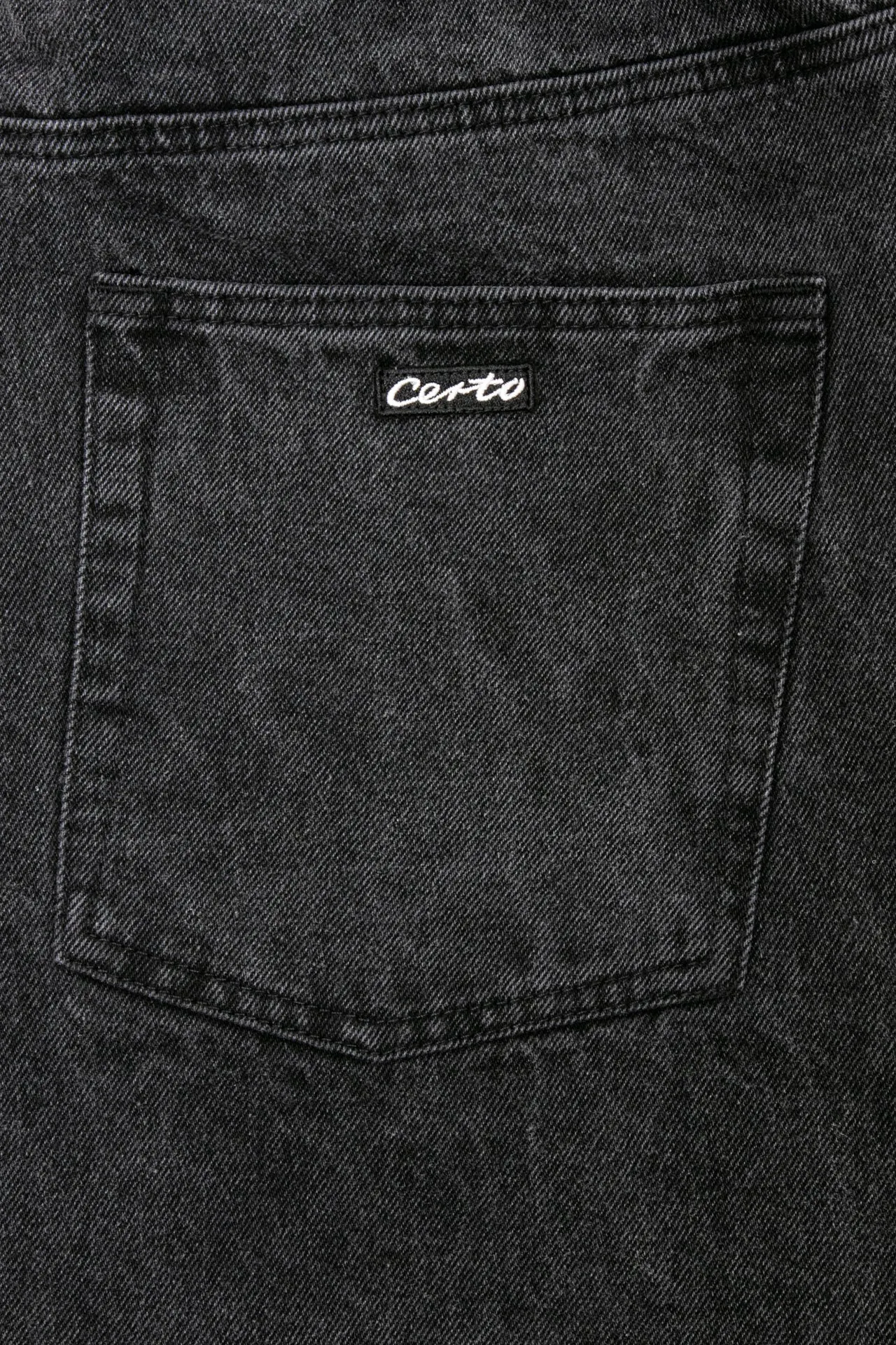 CERTO DENIM JEANS DJT001 // BLACK WASHED