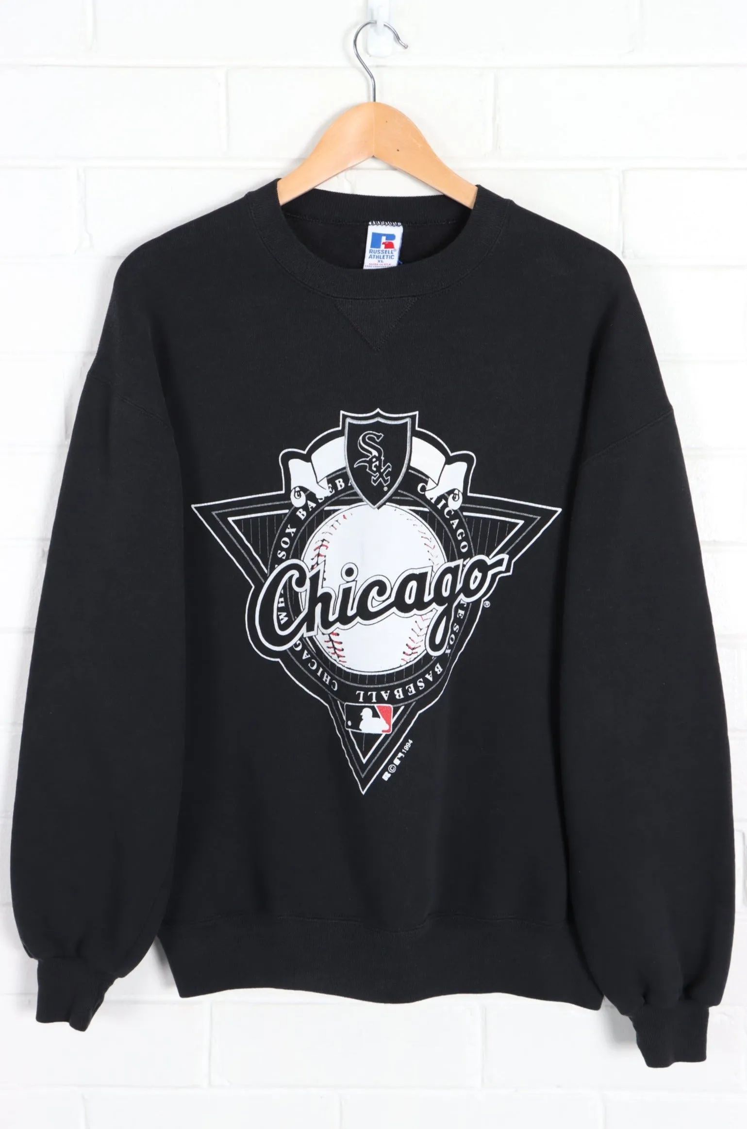 Chicago White Sox 1994 Vintage Big Logo Sweatshirt - Size Large