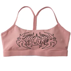 CLASSIC SPORTS BRA TRIBAL - PEACH / BLACK