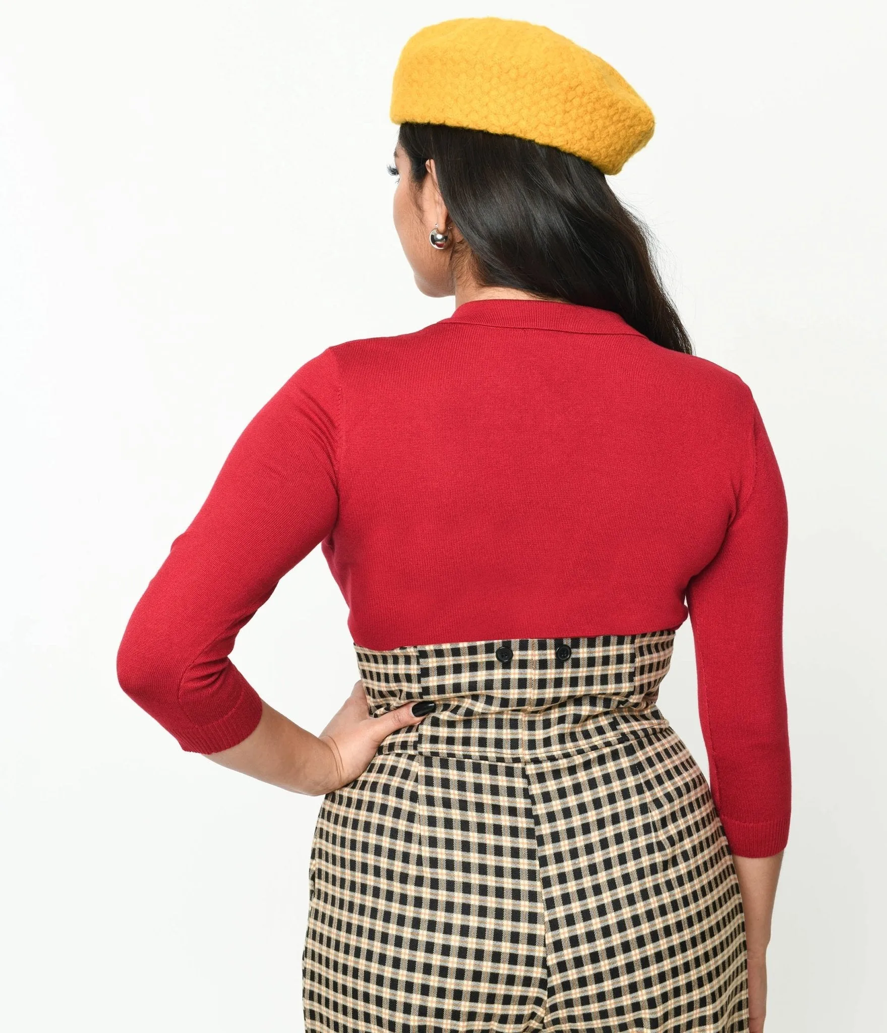 Burgundy Maya Polo Top by Collectif