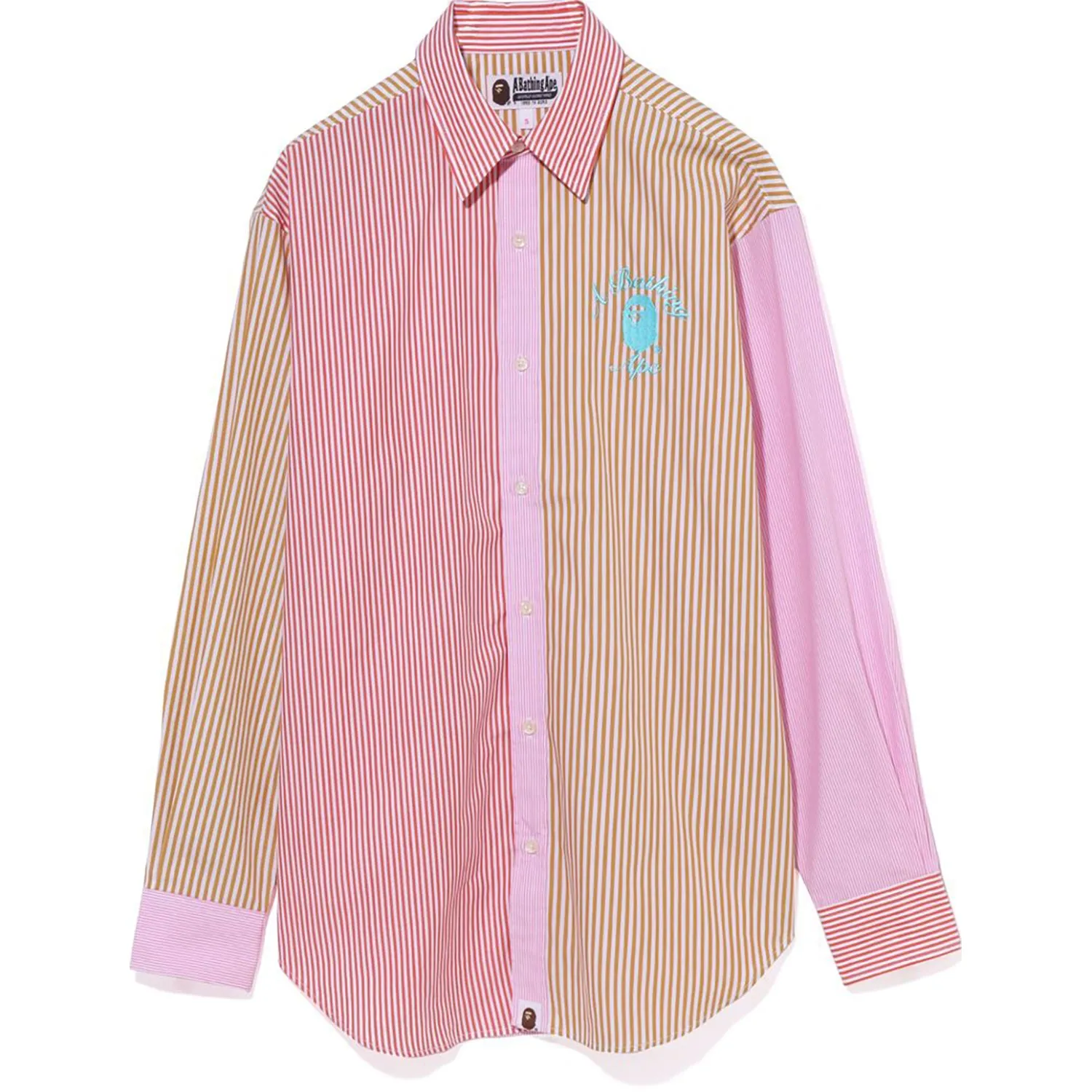 LADIES COLLEGE OVERSIZED MULTI STRIPED SHIRT