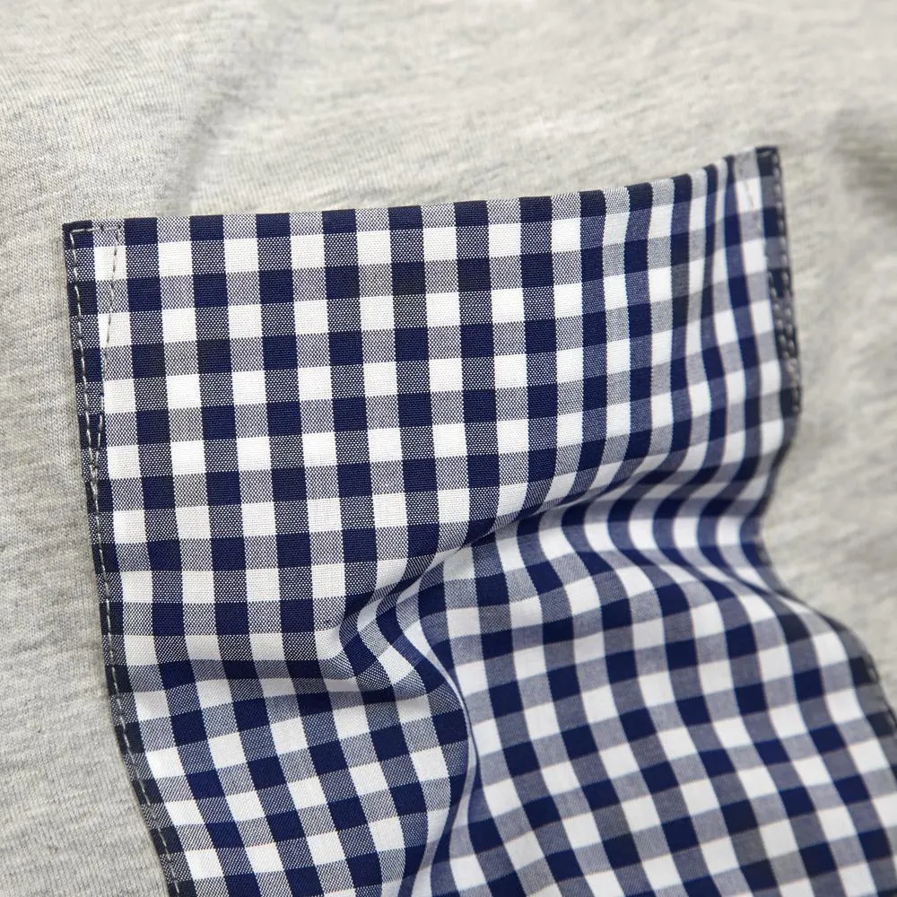 Comme de Garcons SHIRT Gingham Pocket TeeGrey