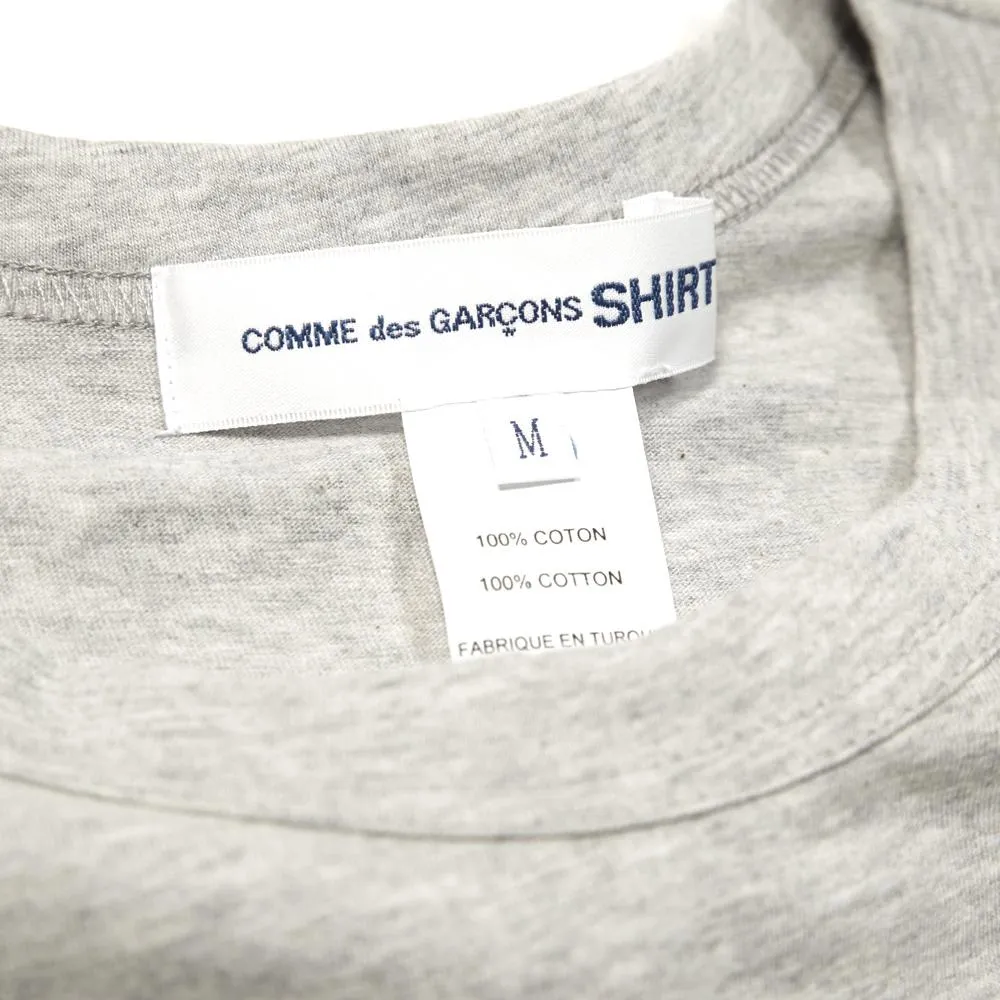 Comme de Garcons SHIRT Gingham Pocket TeeGrey