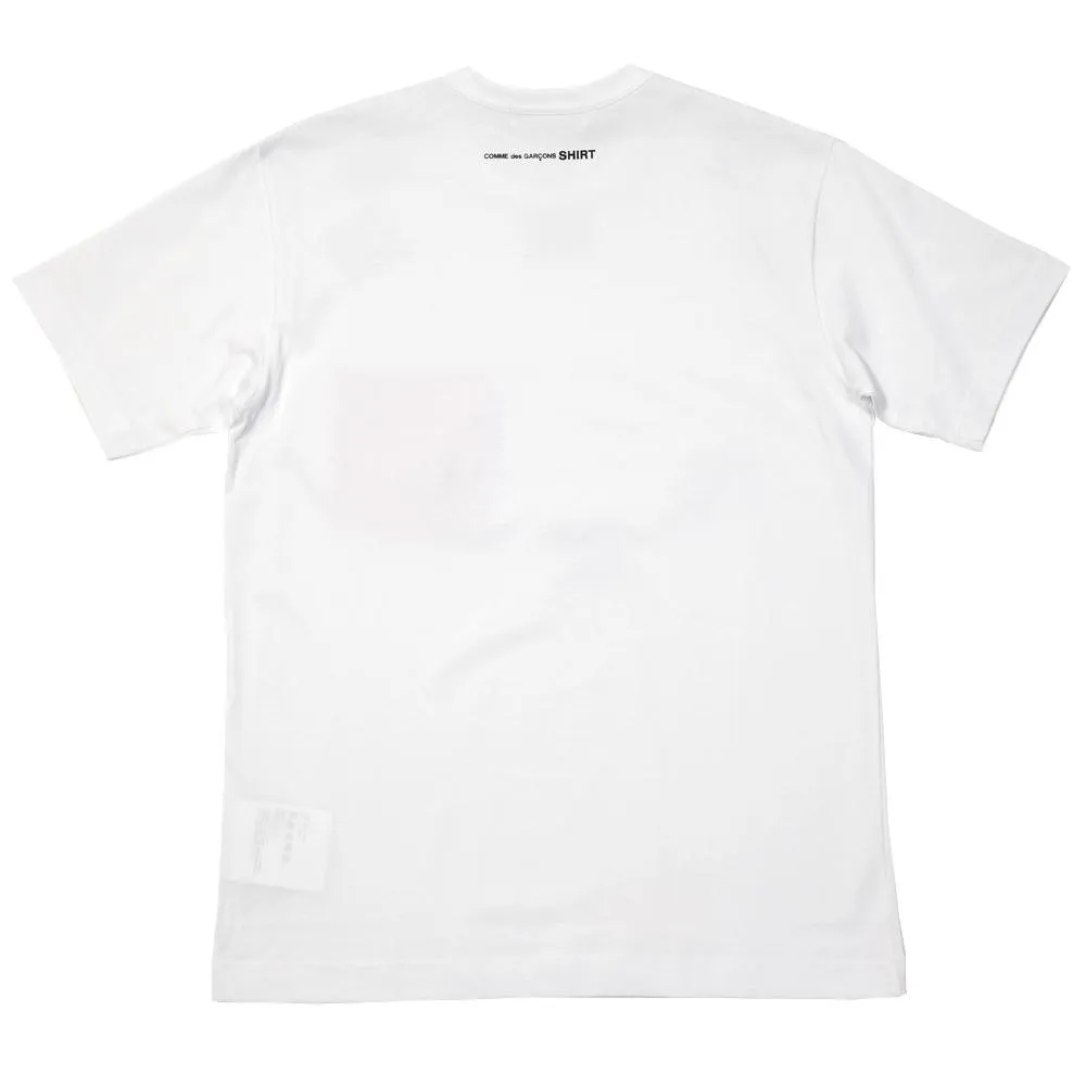 Comme de Garcons SHIRT Gingham Pocket TeeWhite