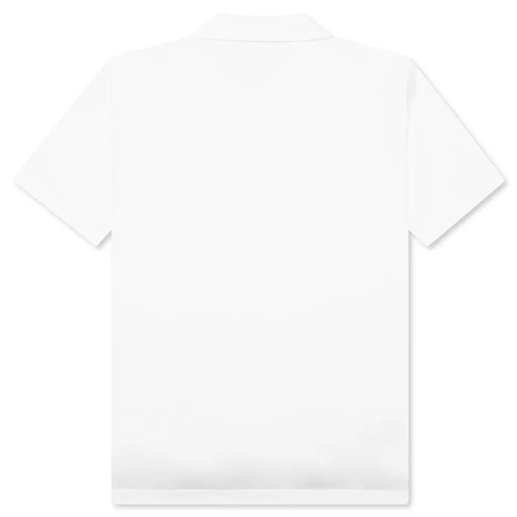 Comme des Garcons PLAY Artist Invader Polo - White