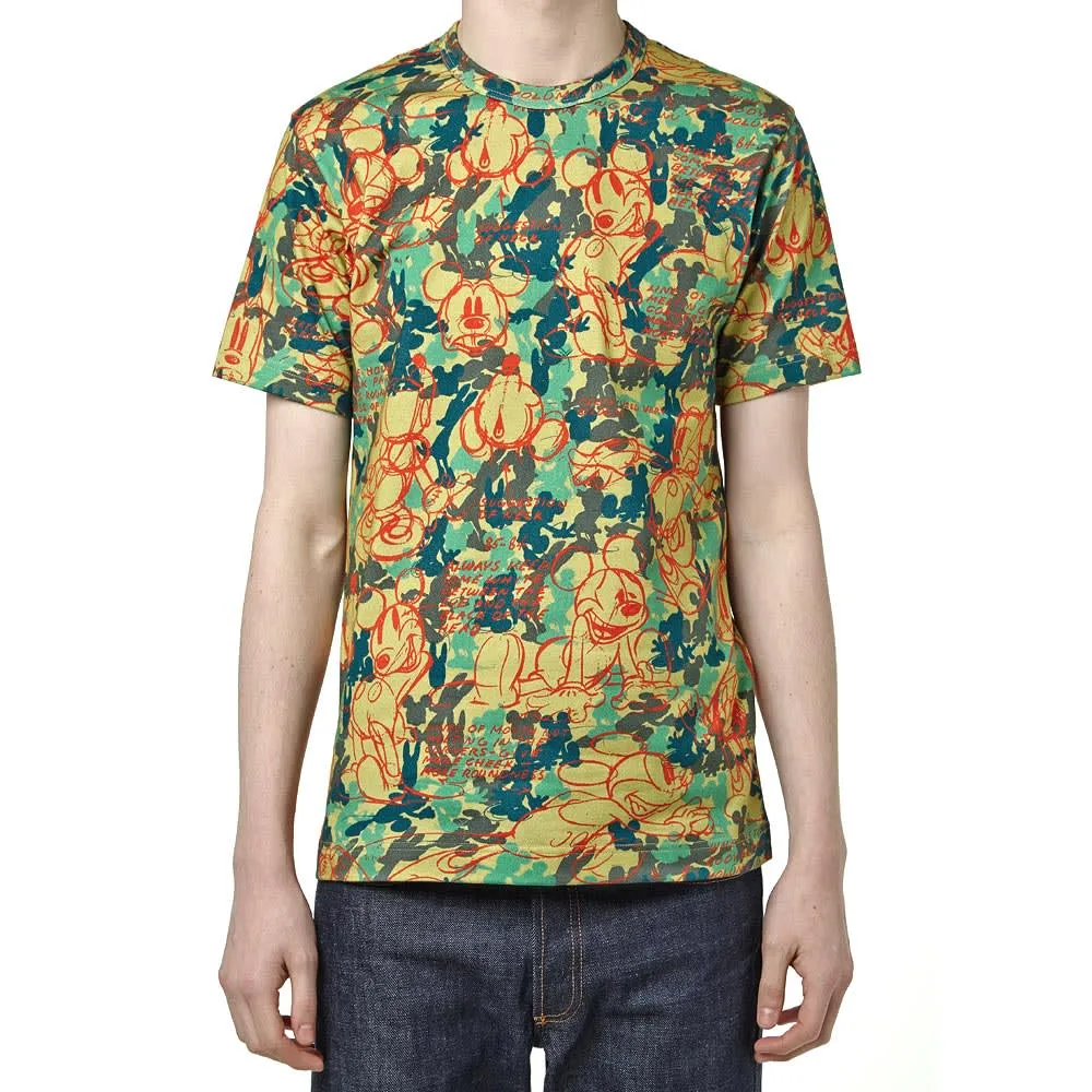 Comme des Garçons SHIRT Disney Camo TeeGreen