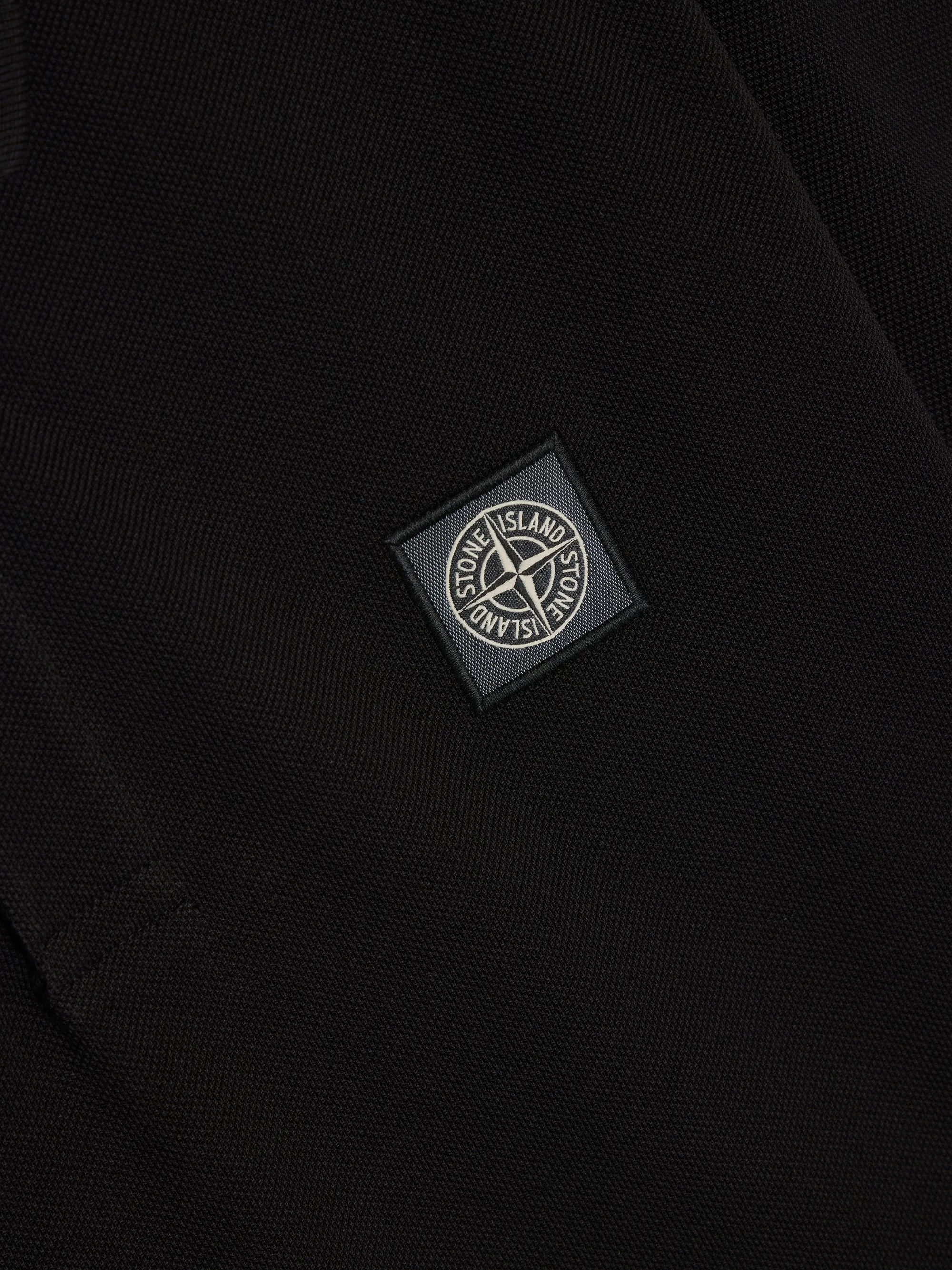 Black Compass Patch Logo Polo Shirt