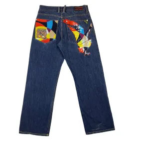 Coogi Kings of Colour Blue Embroidered Denim Jeans