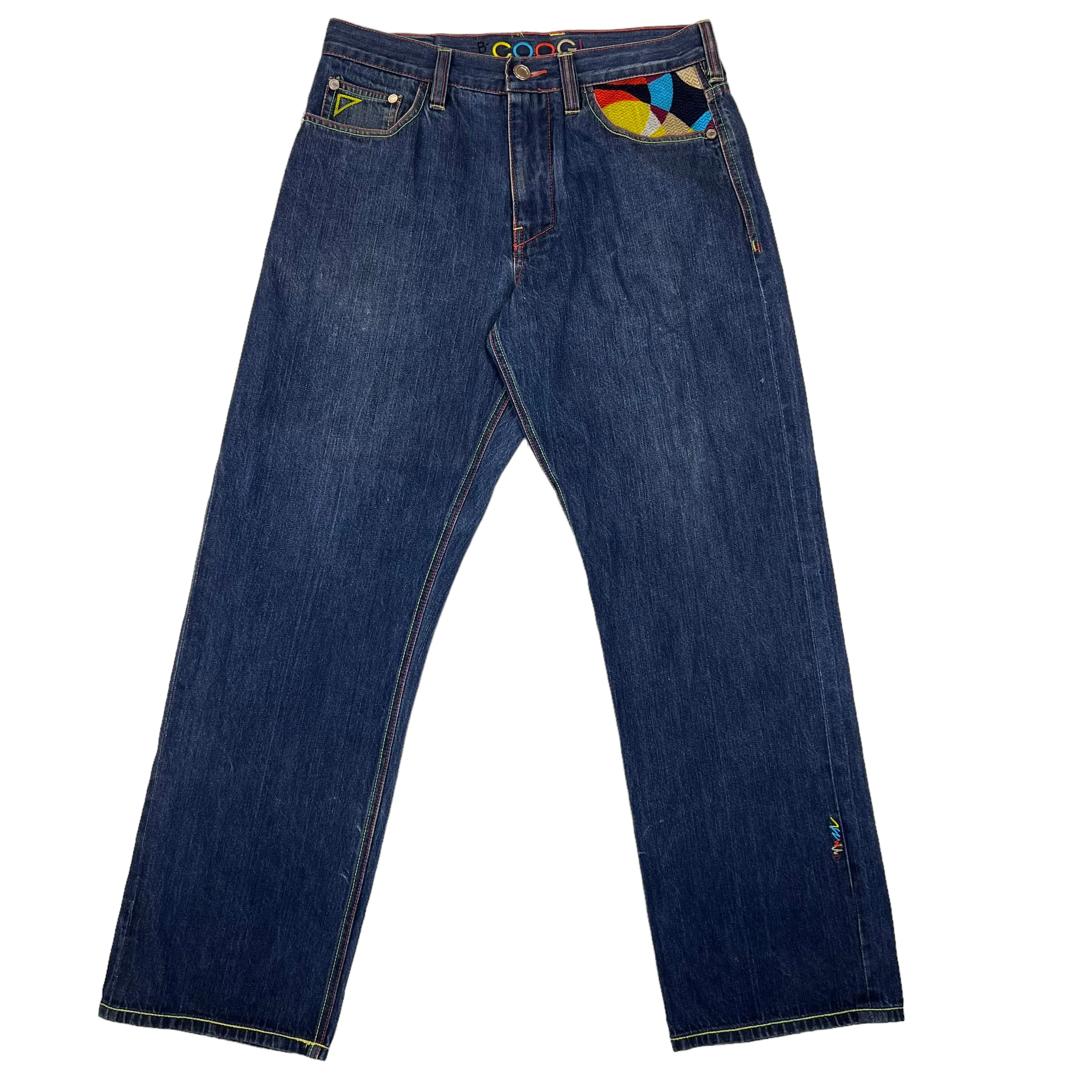 Coogi Kings of Colour Blue Embroidered Denim Jeans