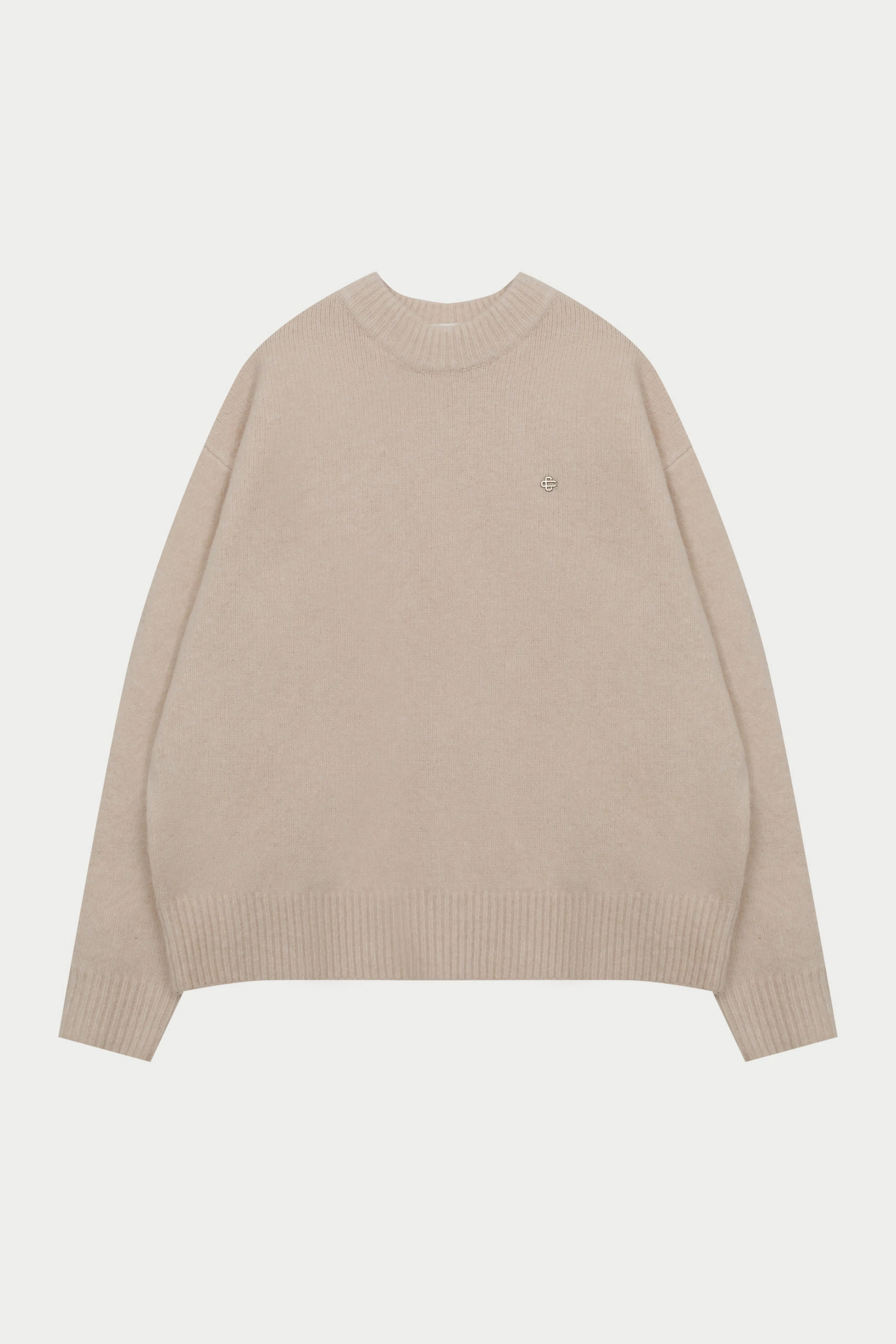 COPYRIGHT BRUSHED KNIT JUMPER - OFF WHITE