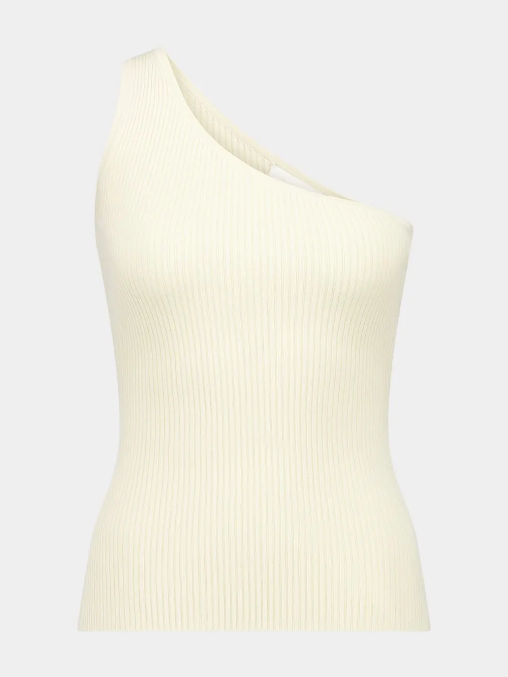 Cream Wylie One-Shoulder Top